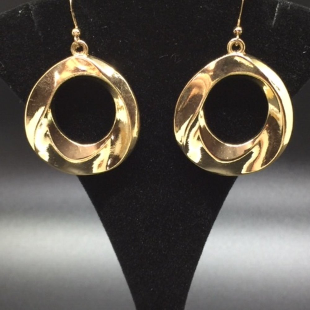 Gold-Toned Dangle Earrings